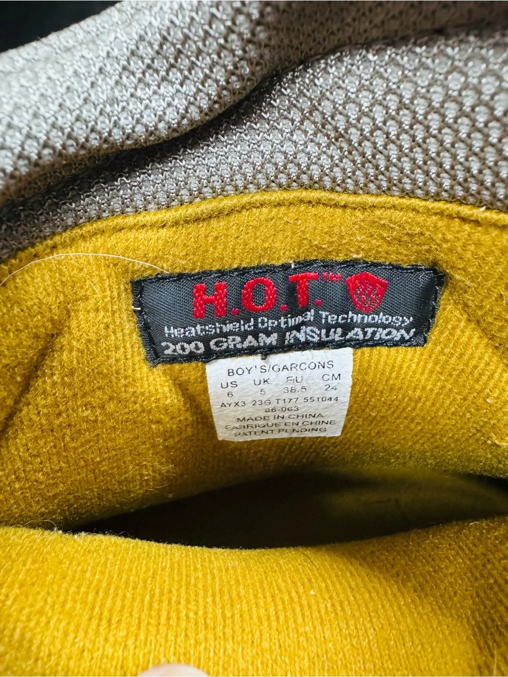 The North Face Kids Waterproof Snow Boots in Black and Tan